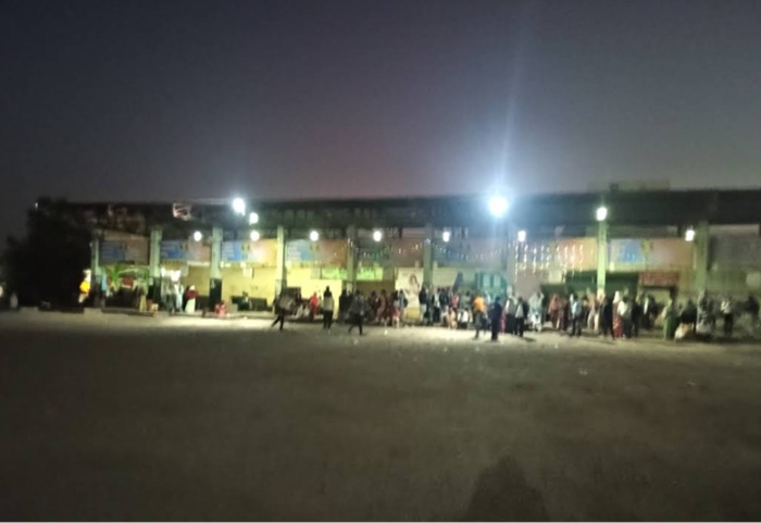 erandol bus stand night view